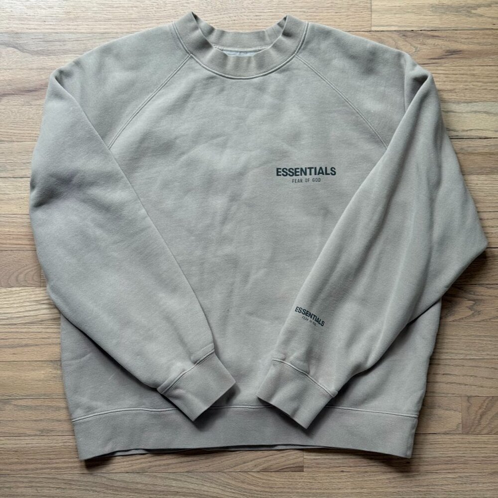 Fear of God Essentials Crewneck Sweatshirt 'Dark Heather Oatmeal'
